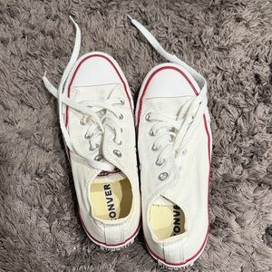 White Converse Low Top Sneakers
